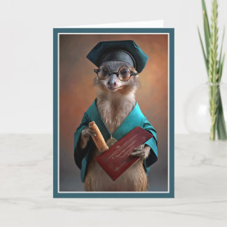 Agradecimento Cartão de Graduação Smarty Pants Weasel