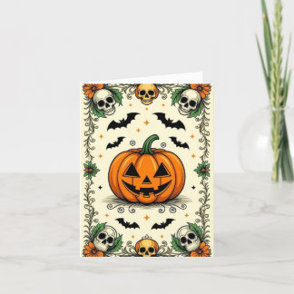 Agradecimento Cartão de Halloween, Feliz Halloween, Feliz Hallow