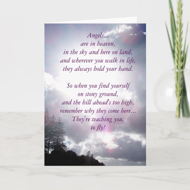 Agradecimento cartão de inspiração (Frente)