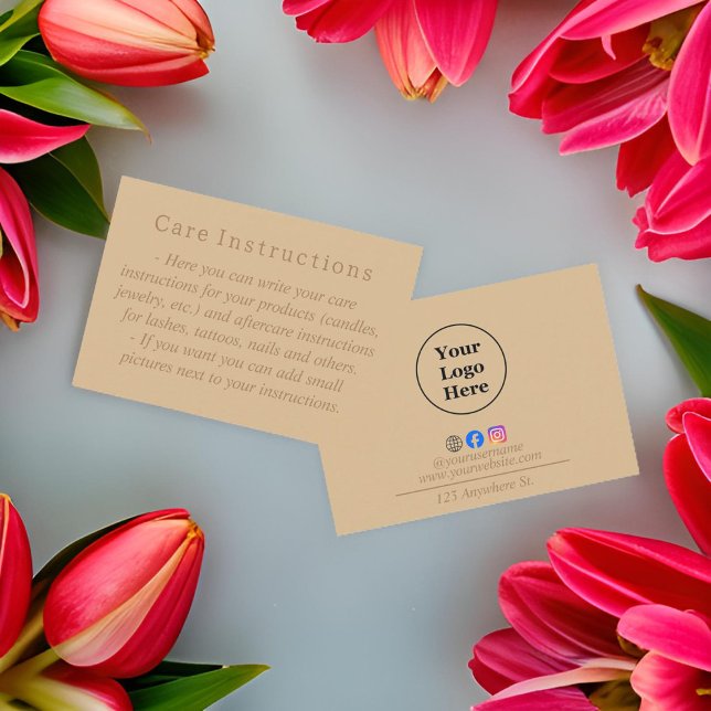 Agradecimento Cartão de Instrução Simples e elegante para o Trat (Criador carregado)