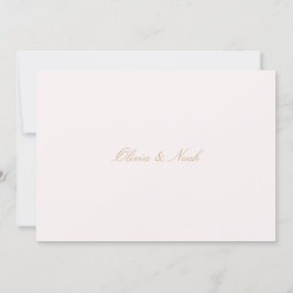 Agradecimento Cartão de Jantar de Ensaios Script Dourado e Rosa