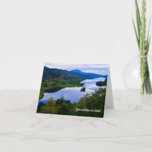 Agradecimento Cartão de Loch Tummel da Queen's View