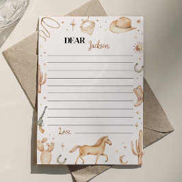 Agradecimento Cartão de Mensagem Boho First Rodeo Time Capule
