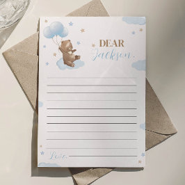 Agradecimento Cartão de Mensagem de Aniversário do Bear Moderno