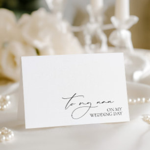 Agradecimento Cartão De Mensagem "Para O Meu Nan No Meu Dia De C