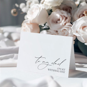 Agradecimento Cartão de Mensagem "Para O Meu Pai No Meu Dia De C