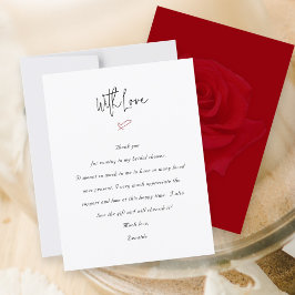 Agradecimento Cartão de Mensagem Simples de Chá de panela Cardía