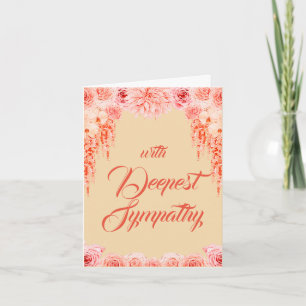 Agradecimento Cartão de Mensagem Simples de Condolência de Morte