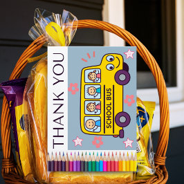 Agradecimento Cartão de Motorista de Ônibus Escolar por Nome da 