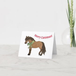 Agradecimento Cartão de Natal Bay Pony