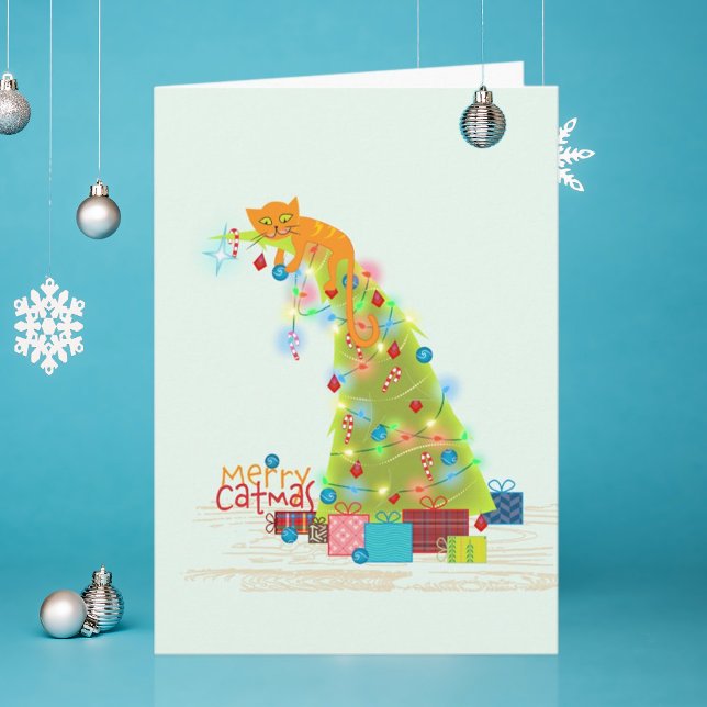 Agradecimento Cartão de Natal da Árvore Catmus (Criador carregado)
