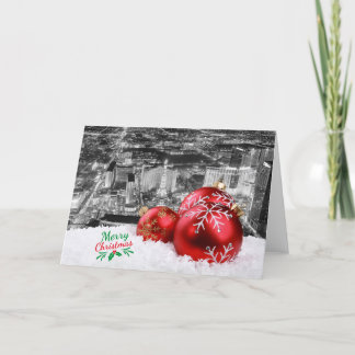 Agradecimento Cartão de Natal das Ornações Vermelhas de Las Vega