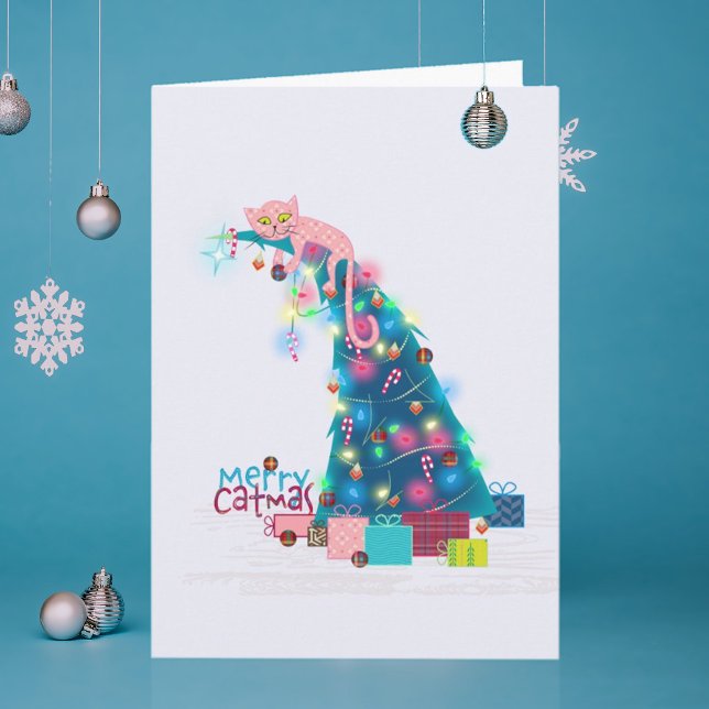 Agradecimento Cartão de Natal de Árvore Catmus (Criador carregado)