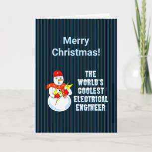 Agradecimento Cartão de Natal de Engenheiro Elétrico Mais Legal