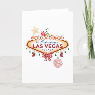 Agradecimento Cartão de Natal de Las Vegas