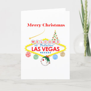 Agradecimento Cartão de Natal de Las Vegas