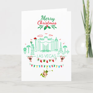 Agradecimento Cartão de Natal de Las Vegas