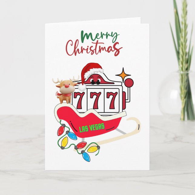 Agradecimento Cartão de Natal de Las Vegas (Frente)