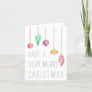 Agradecimento Cartão de Natal de Ornamento Espiral