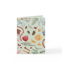 Cartão de Natal de Watercolor vazio