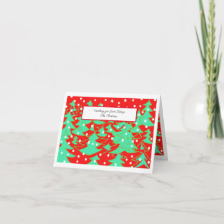 Agradecimento Cartão de Natal Decorativo