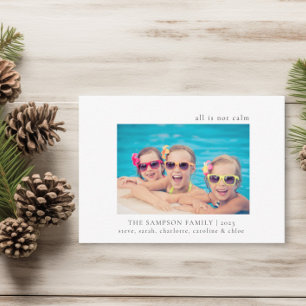 Agradecimento Cartão de Natal Divertido da Família, Nem Tudo é C