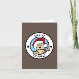 Agradecimento Cartão de Natal do Café Terrier Cairn