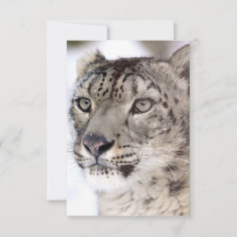 Agradecimento Cartão de Natal do Leopardo da Neve