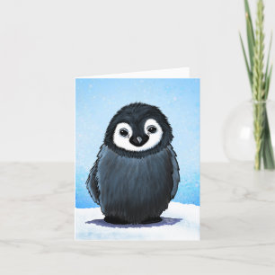 Agradecimento Cartão de Natal do Pintinho KiniArt Penguin