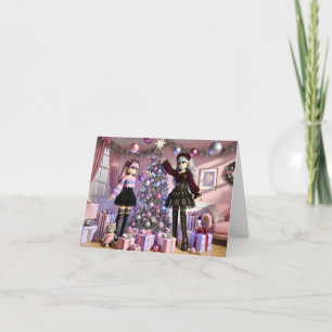 Agradecimento Cartão de Natal Emo Girls da Robloxo