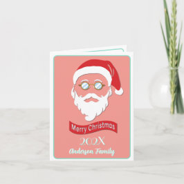 Agradecimento Cartão de Natal estilo Papai Noel hippie
