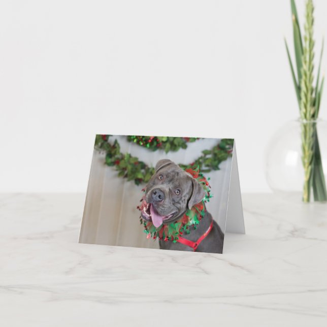 Agradecimento Cartão de Natal Feliz (Frente)