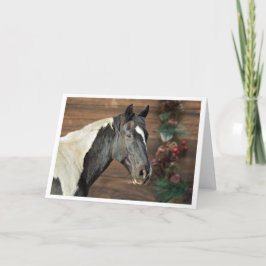 Agradecimento Cartão de Natal Feliz Paint Horse