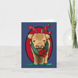 Agradecimento Cartão de Natal KiniArt Highland Cow