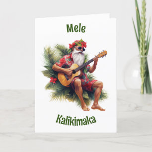Agradecimento Cartão de Natal Mele Kalikimaka