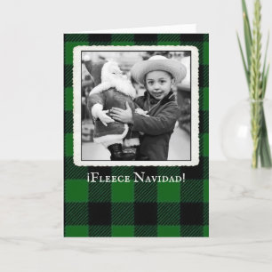 Agradecimento Cartão de Natal Mexicano "Fleece Navidad"