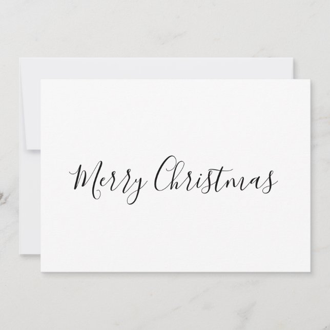 Agradecimento Cartão de Natal MÍNIMO SIMPLES (Frente)