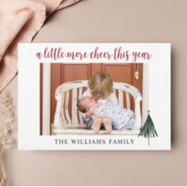 Agradecimento Cartão de Natal para a nova família de bebês