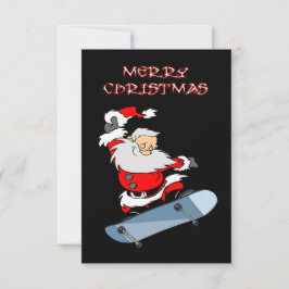 Agradecimento Cartão de Natal para Papais noeis de Skate