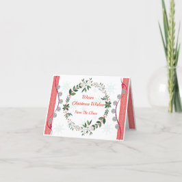 Agradecimento Cartão de Natal personalizado
