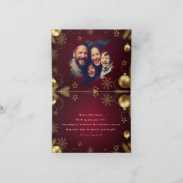 Agradecimento Cartão de Natal Personalizado com Mensagem Customi