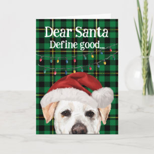 Agradecimento Cartão de Natal personalizado do seu Labrador