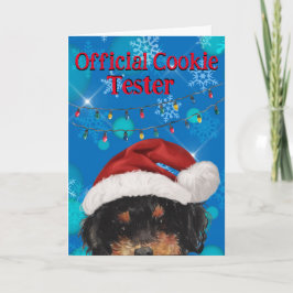 Agradecimento Cartão de Natal personalizado do seu Poodle Miniat