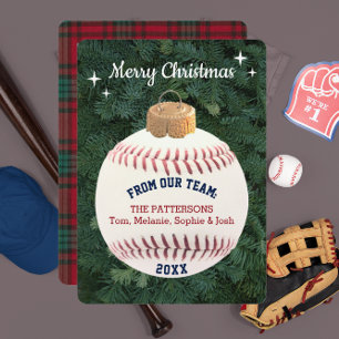 Agradecimento Cartão de Natal Personalizado para Ornamento do V