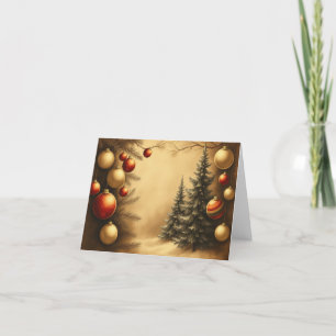 Agradecimento Cartão de Natal Tradicional