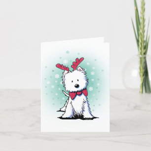 Agradecimento Cartão de Natal Westie