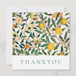 AGRADECIMENTO CARTÃO DE OBRIGAÇÕES: WILLIAM MORRIS : POMEGRANATO