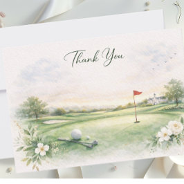 AGRADECIMENTO CARTÃO DE OBRIGADO DE CASAMENTO DE GOLF