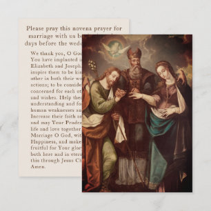 Agradecimento Cartão de Oração de Casamento Personalizado de Vin