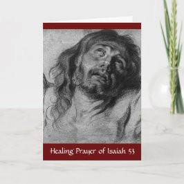 Agradecimento Cartão de Oração Isaiah 53